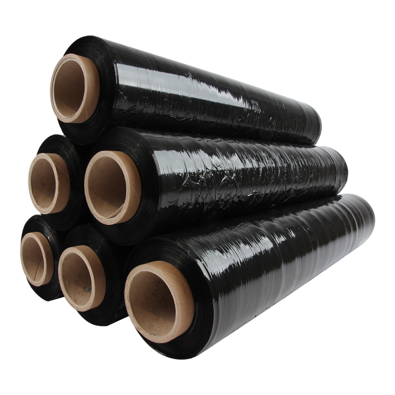 Stretchfolie 17my 50cm 300m Zwart 1