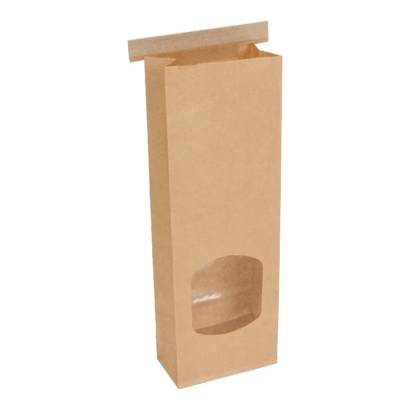 Blokbodemzak Kraft 88+(2x23)x260mm Luxe Bruin 1