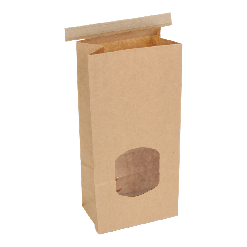 Blokbodemzak Kraft 115+(2x36)x260mm Luxe Bruin 1