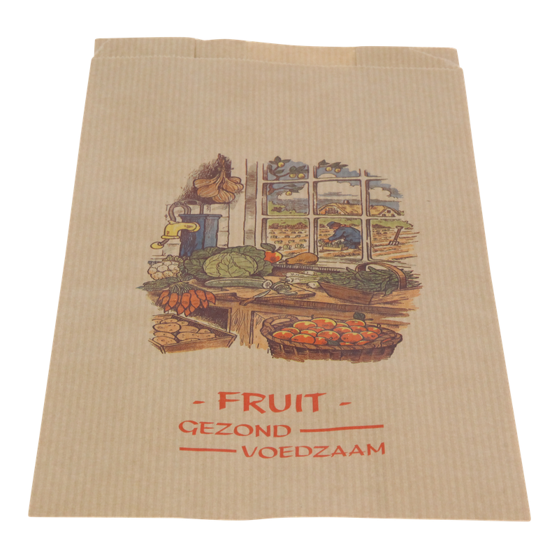 Groente en fruitzak 16+(2x4,5)x30,5cm Fruit 1