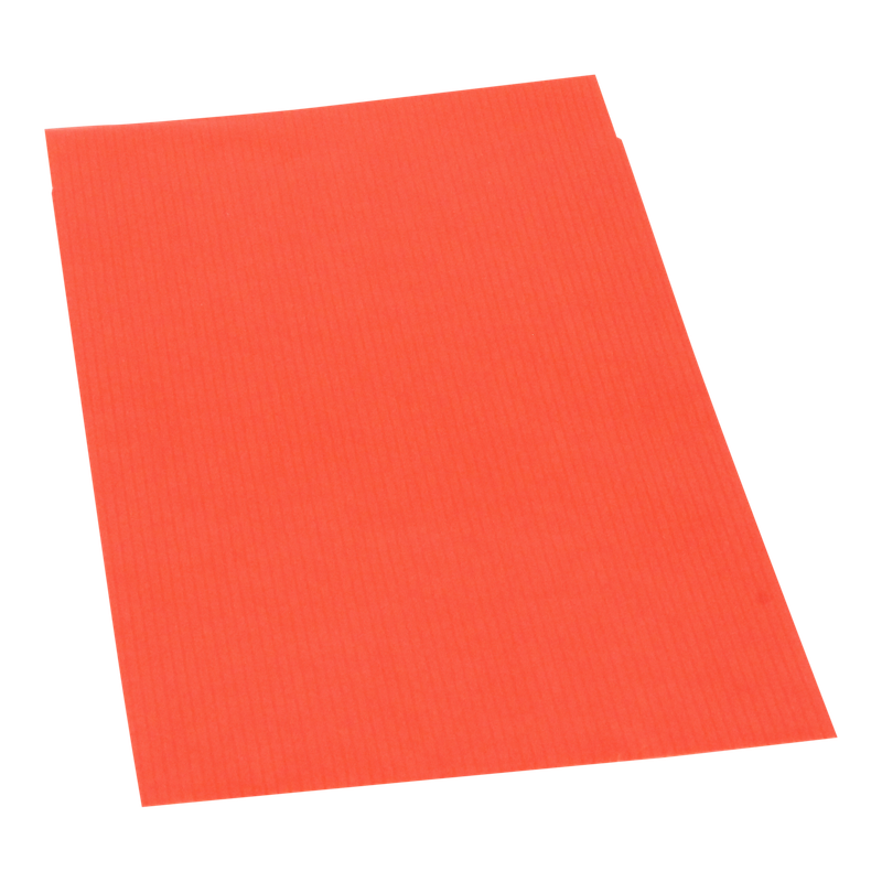 Luxe cadeauzakje Gestreept kraft 12x19cm Rood 1