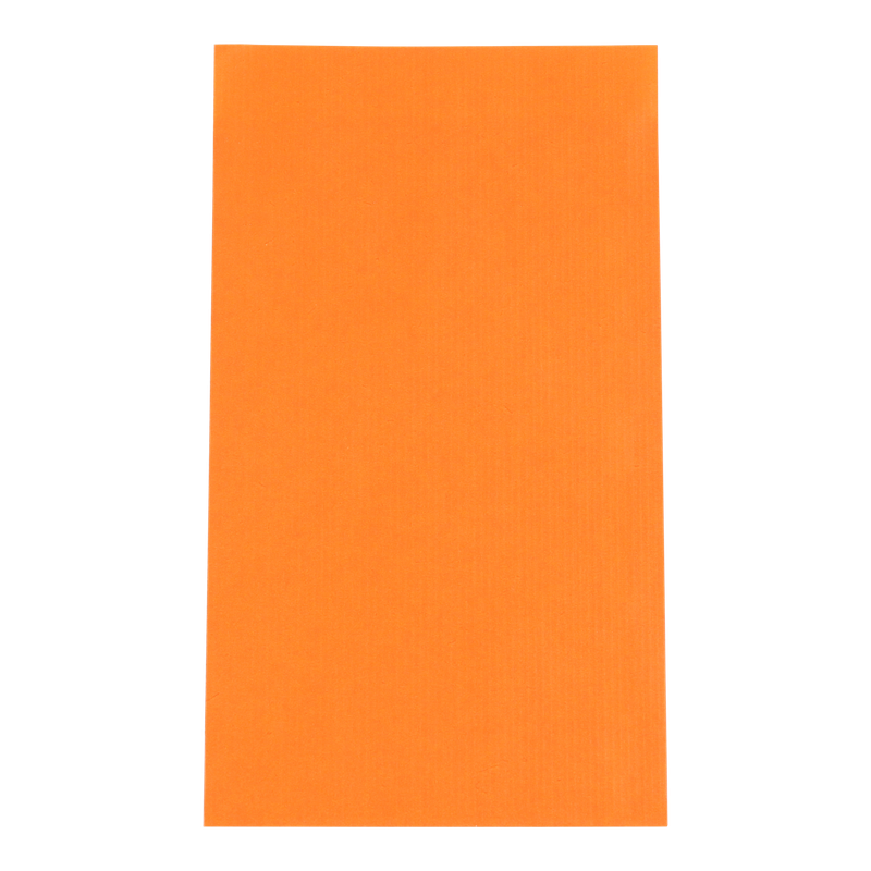 Luxe cadeauzakje Gestreept kraft 12x19cm Oranje 1
