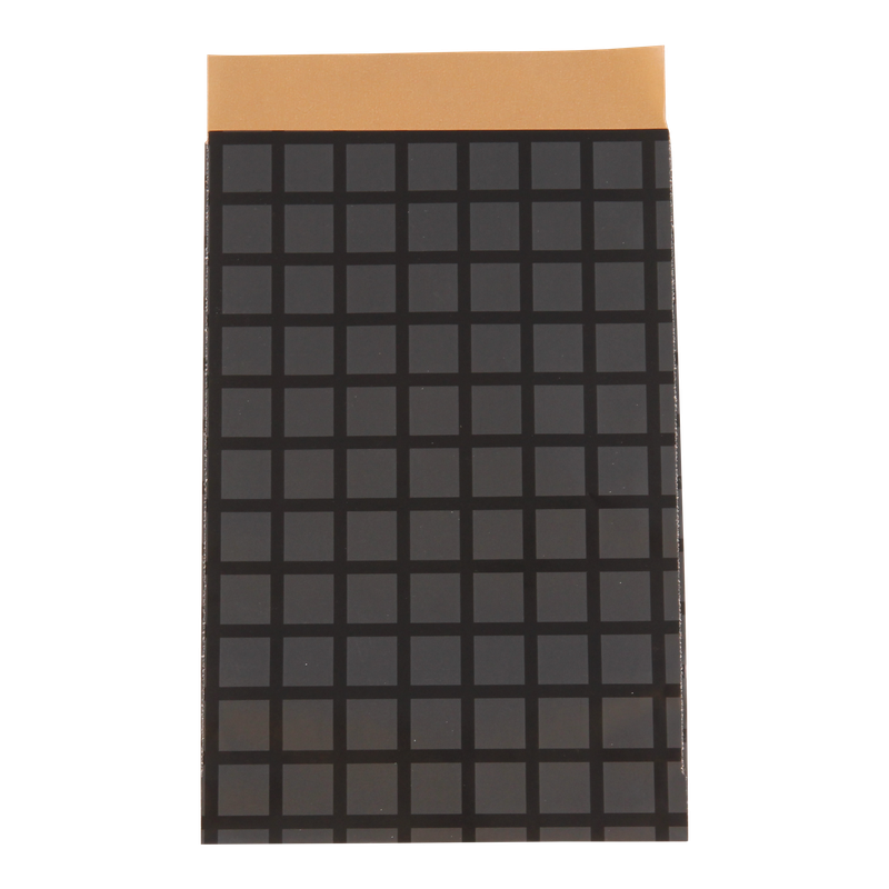 Luxe cadeauzakje 12x19cm Square black & gold 1