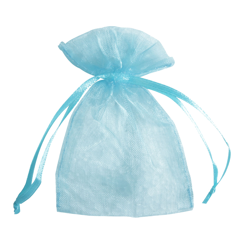 Organza Cadeauzakje 13x18cm Baby blauw 1