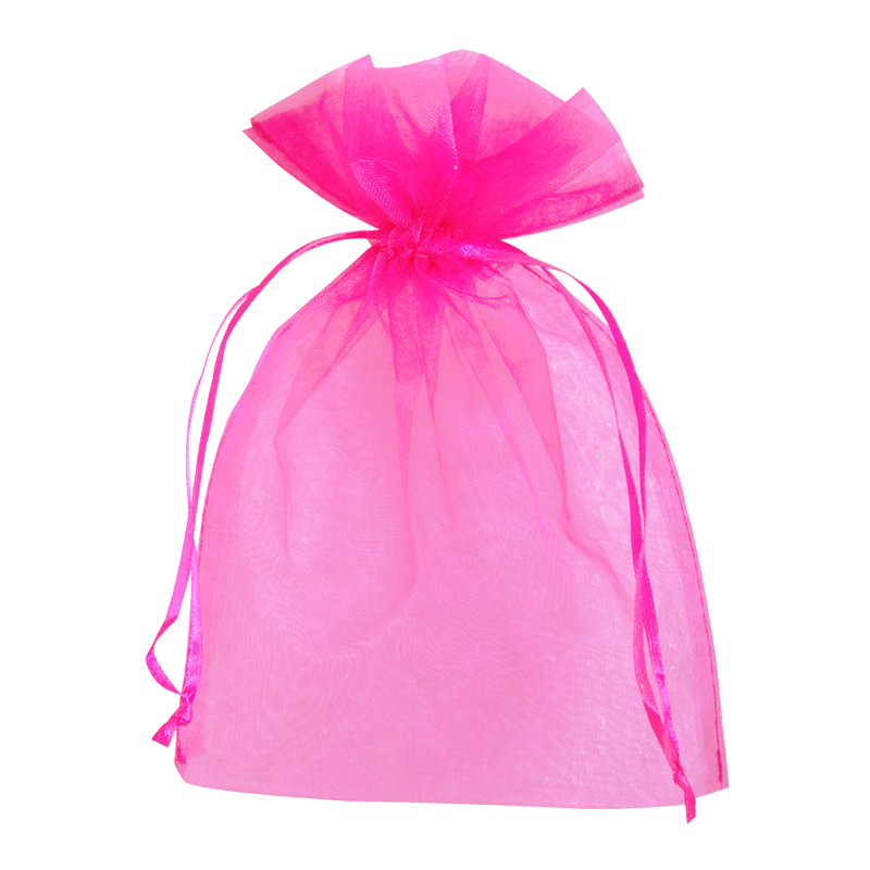 Organza Cadeauzakje 17x24cm Fuchsia 1