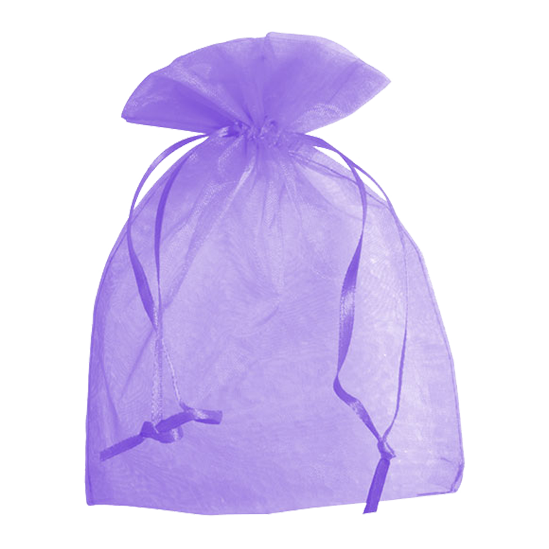 Organza Cadeauzakje 17x24cm Lila 1