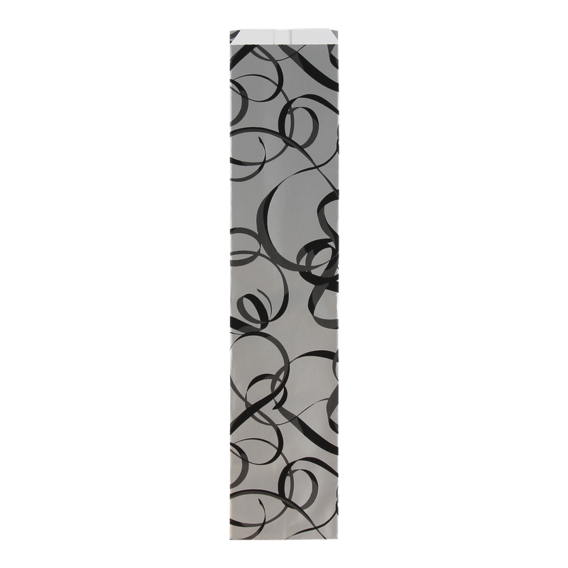 Fleszak 8,5+(2x3)x40,5cm Zilver/ zwart 1