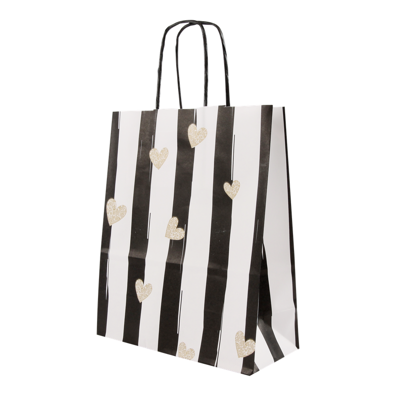 Draagtas Kraft 18+(2x4)x22cm Noblesse 1