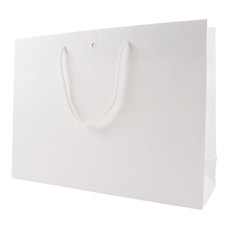 Draagtas Luxe karton 42+(2x6,5)x31cm Mat Wit 1