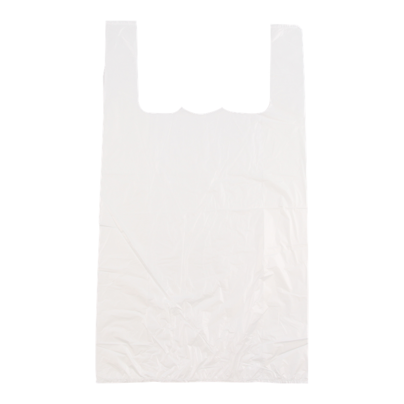 Hemddraagtas HDPE 27+(2x6)x48cm 10,5my Wit 1