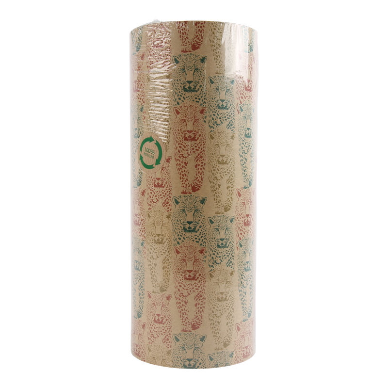 Cadeaupapier Kraft 30cm Luipaard 1