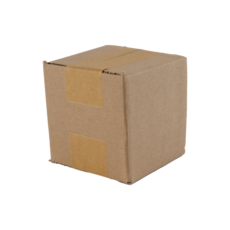 Doos Golfkarton 100x100x100mm Enkele golf Bruin 1