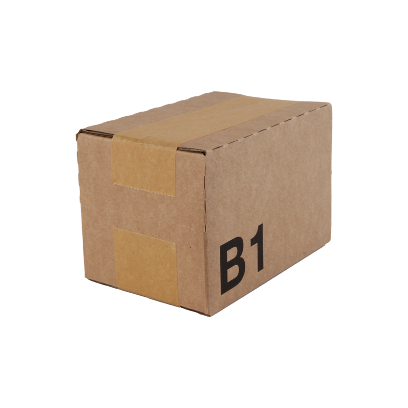 Doos Golfkarton 143x93x90mm Kanban box B1 Enkele golf Bruin 1