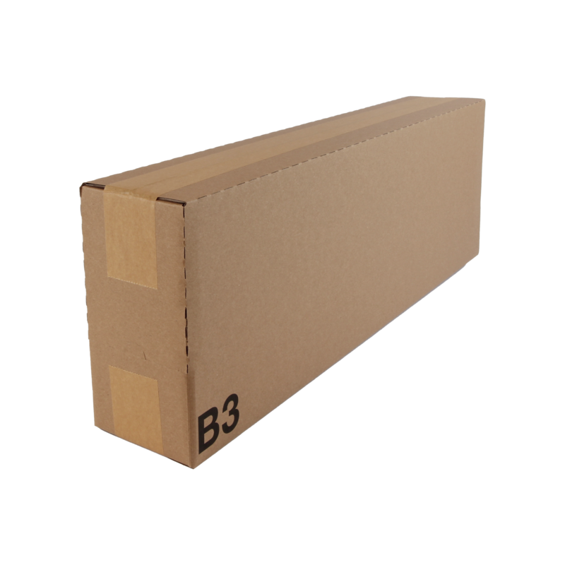 Doos Golfkarton 593x93x190mm Kanban box B3 Enkele golf Bruin 1