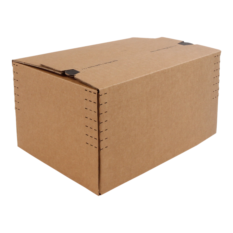 Verzenddoos Qbox Pro 229x164x45/115mm Enkele golf Bruin 1