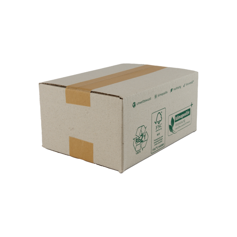 Doos Graskarton 220x160x100mm Enkele golf Naturel 1