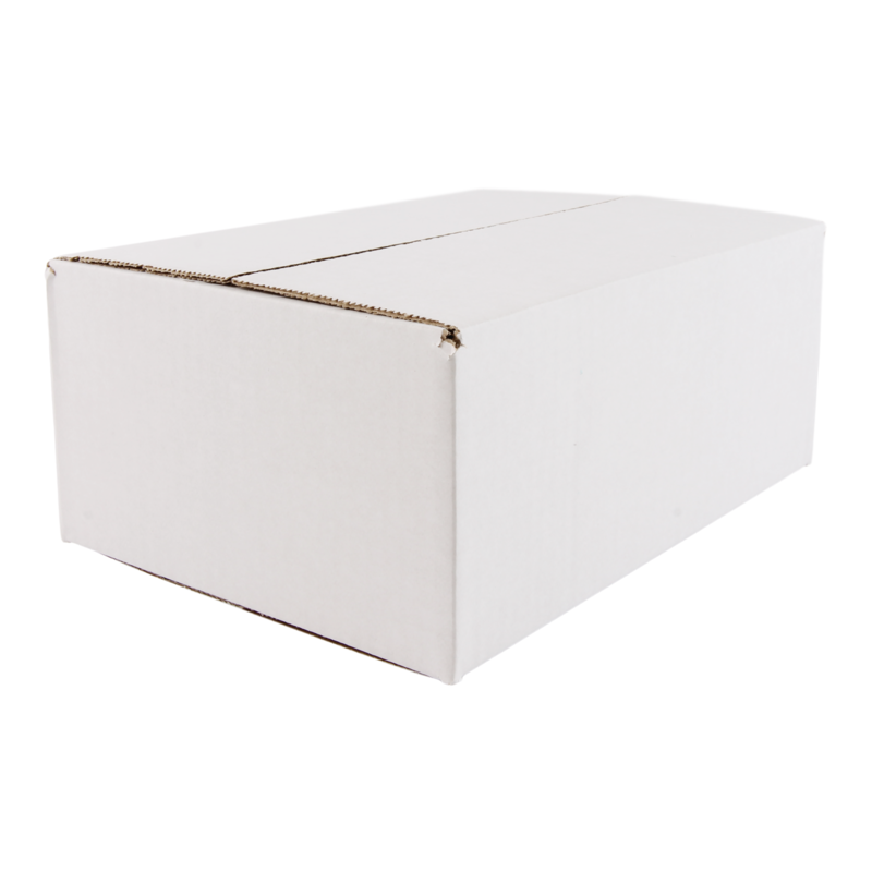 Doos Golfkarton 250x180x100mm Enkele golf Wit 1