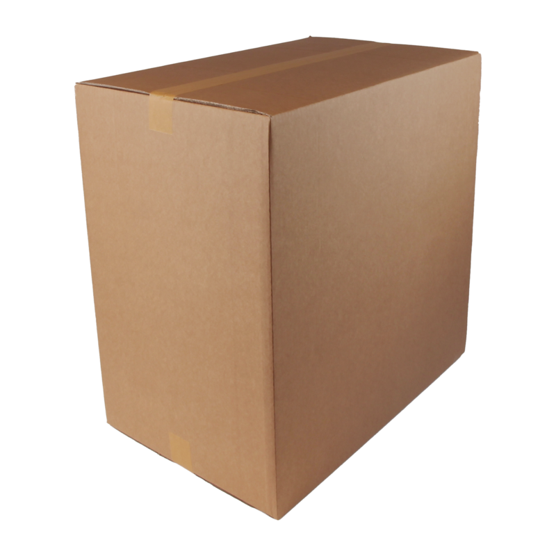 Doos Golfkarton 610x390x610mm Dubbele golf Bruin 1