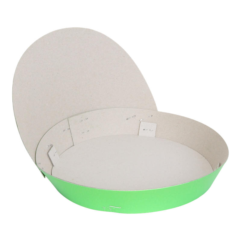 Fruitschaal 23cm Rond met rug Groen/Zilver/Goud assorti 1