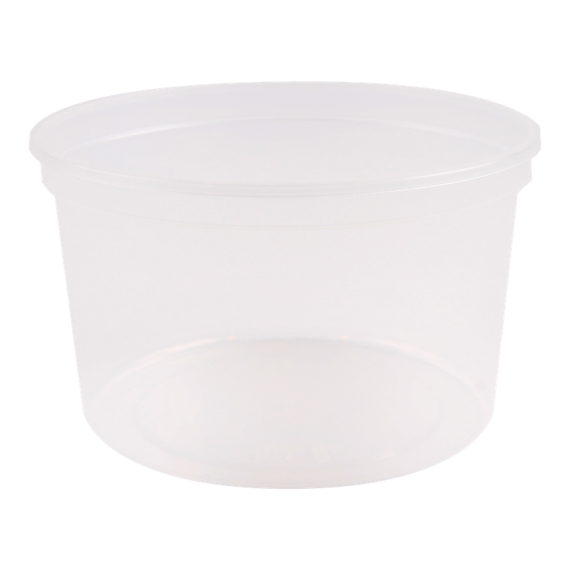 Bakje rond PP 115x72mm 500cc Transparant 1