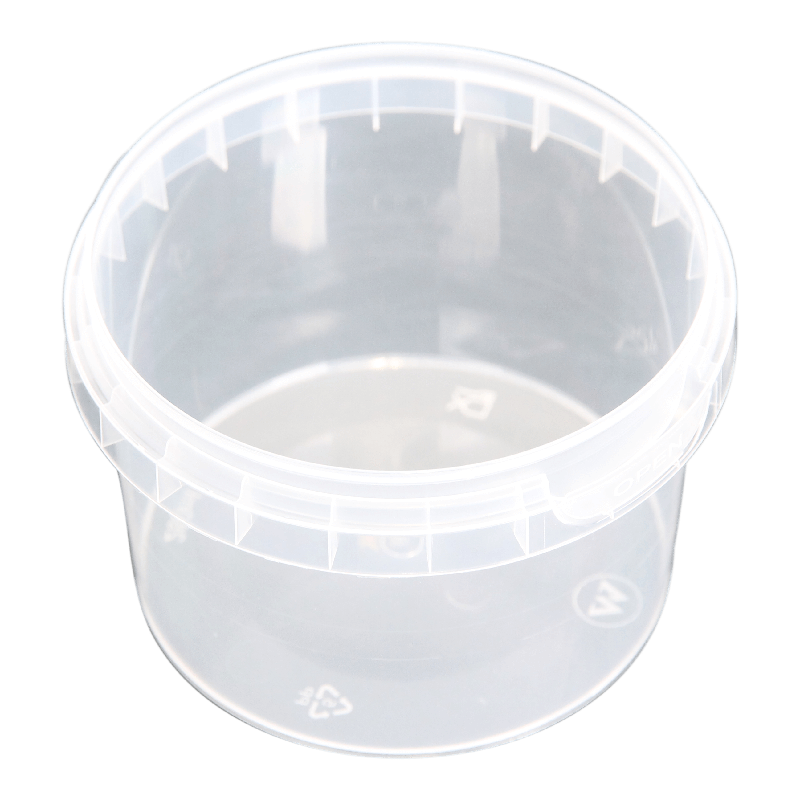 Bakje rond PP Met verzegelbare deksel 95x61mm 280cc Transparant 1