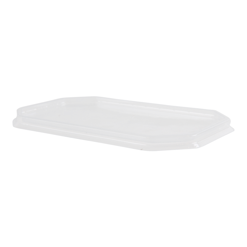 Deksel achthoekig PS 180x120mm Transparant 1