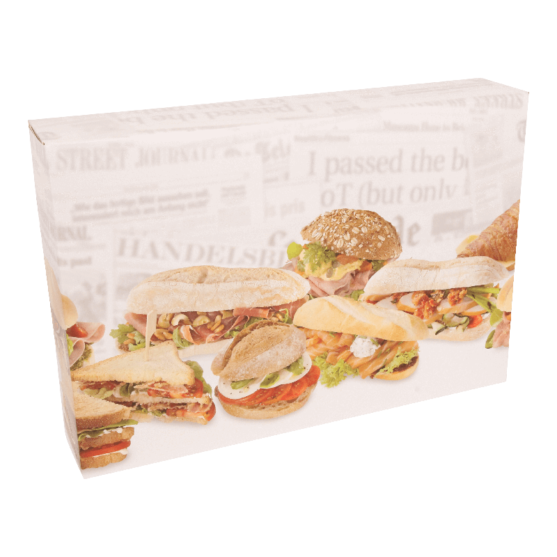 Cateringdoos 46x31x8cm Luxe broodjes 1