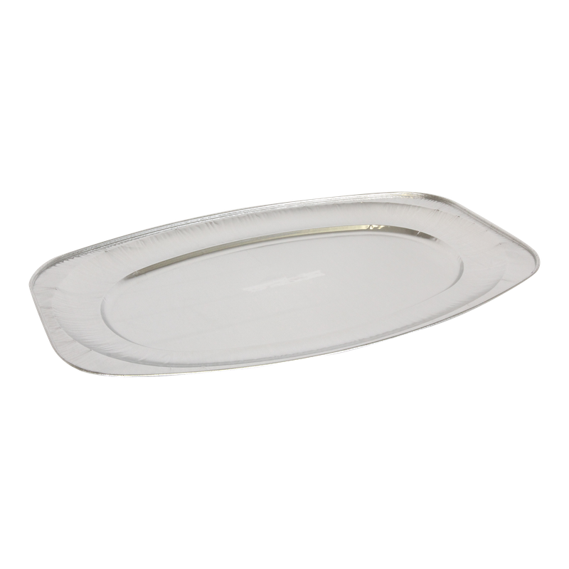 Cateringschaal Aluminium 55cm Ovaal Zilver 1
