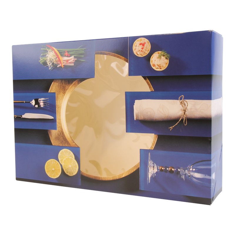Cateringdoos 36x25x8cm Blue line 1