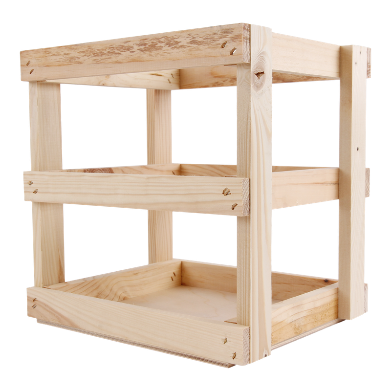 Bierkratje Voor 9 flessen 190x180x240mm Naturel 1