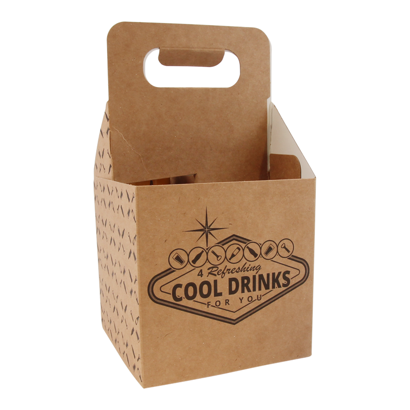 Draagtray Voor 4 flessen bier "Cool Drinks" 1
