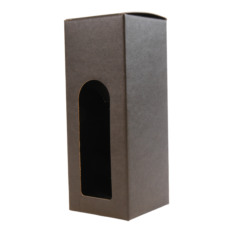 Flesdoos 1 fles Gin 8,5x8,5x22cm Zwart 1