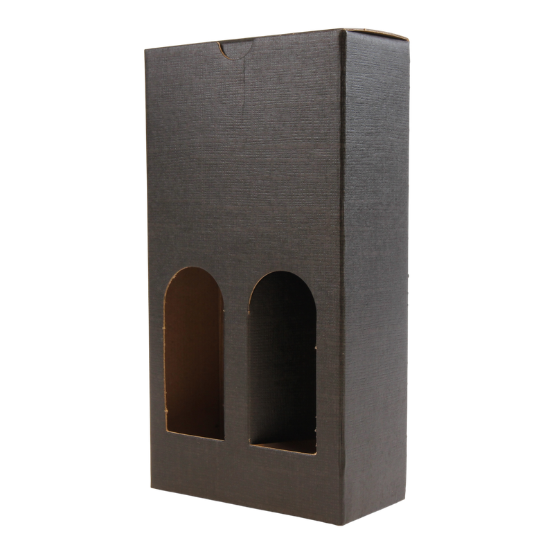 Flesdoos 2 Piccolo flessen 11x5,5x21cm Zwart 1