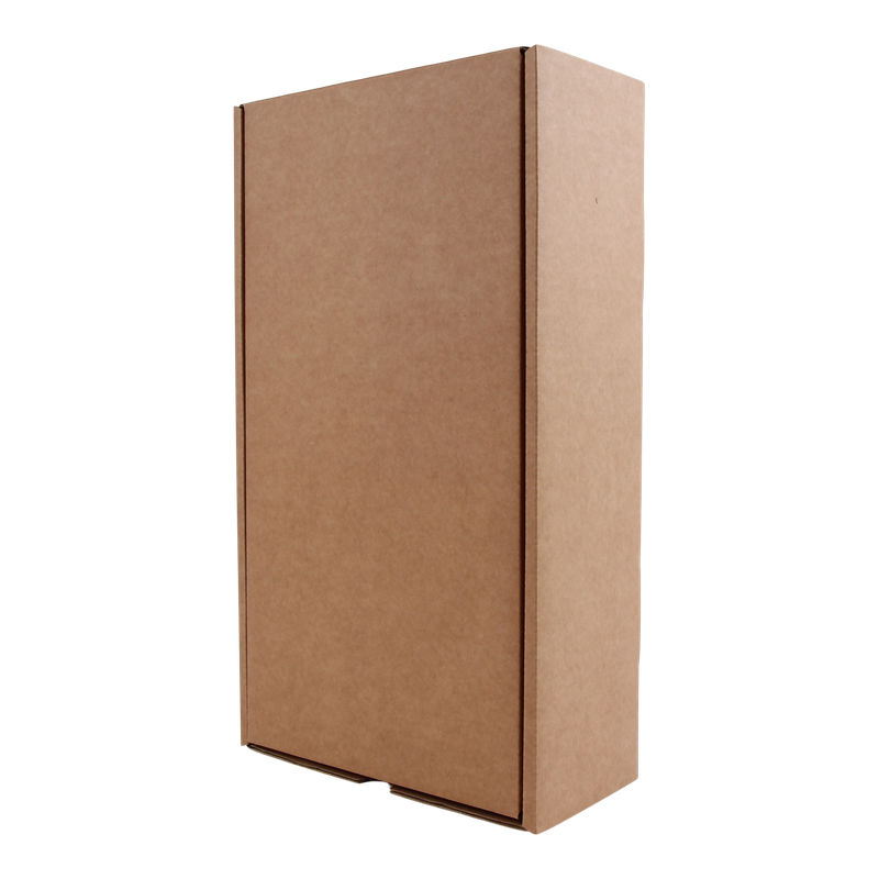 Flesdoos 2 fles Kraft Bruin 1