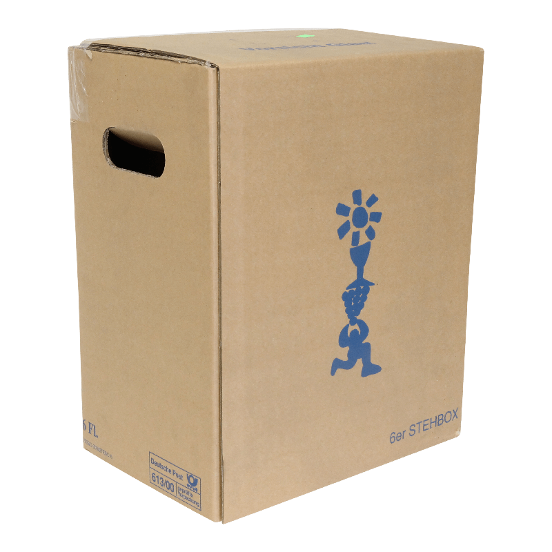 Fles verzenddoos met interieur Stebo 6 fles Bruin 1