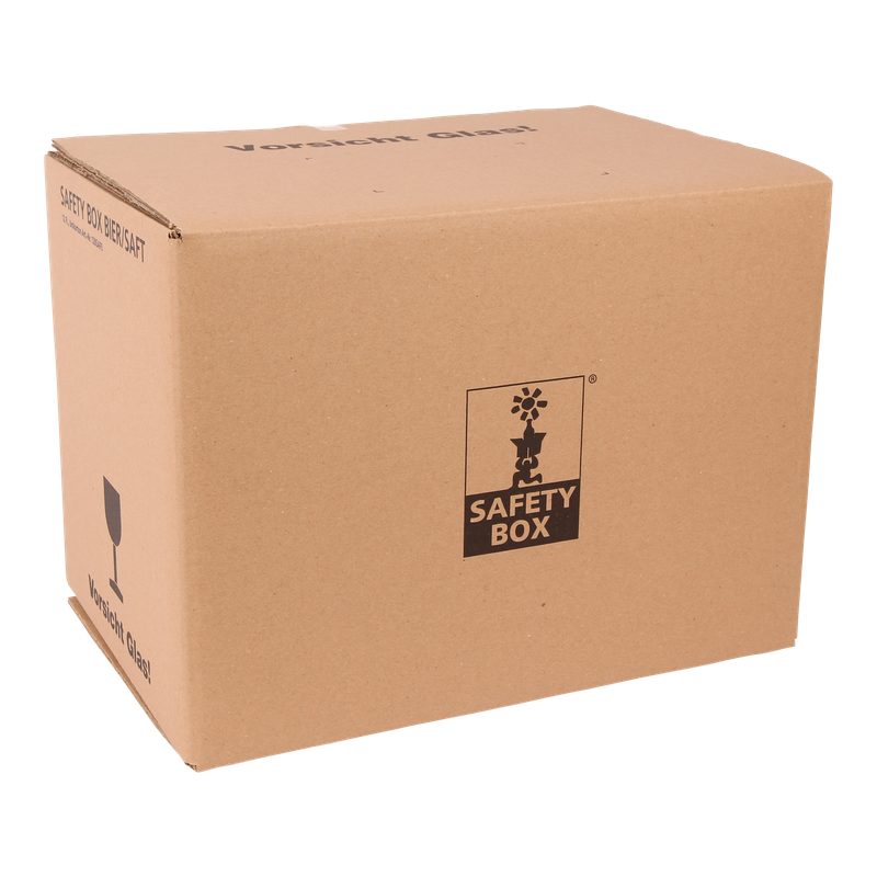 Bierfles verzenddoos met interieur Safety box 12 fles Bruin 1