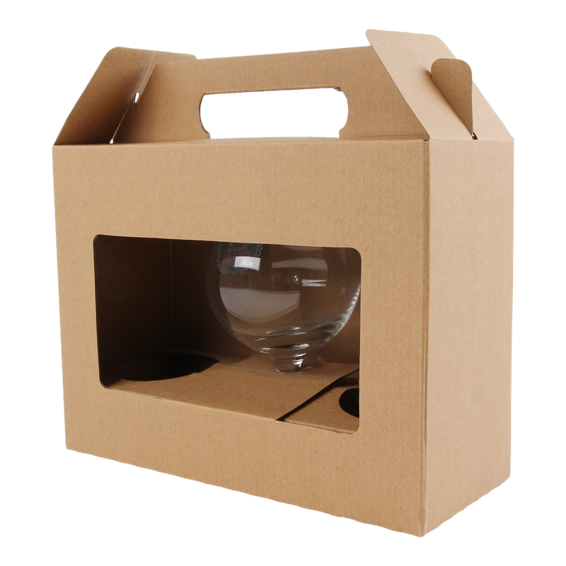 Bierdoos koffer 2 steinie flessen en glas Naturel excl. glas 1