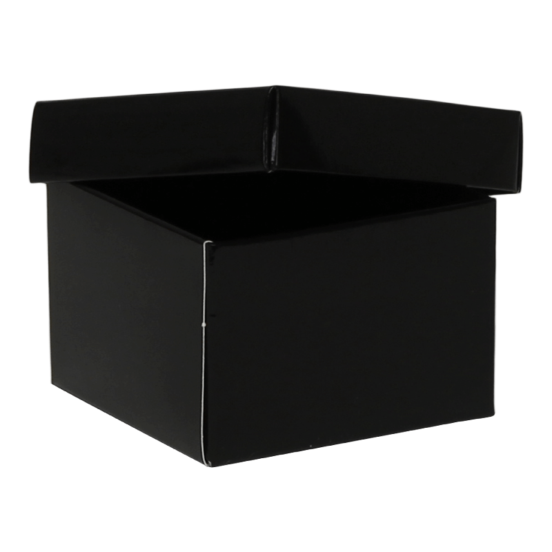 Kubusdoosje Met deksel 150gr 65x65x60mm Zwart 1