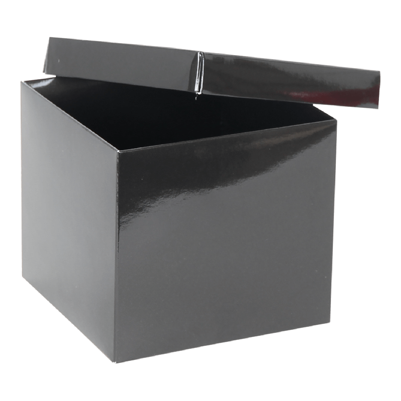 Kubusdoosje Met deksel 750gr 115x115x100mm Zwart 1