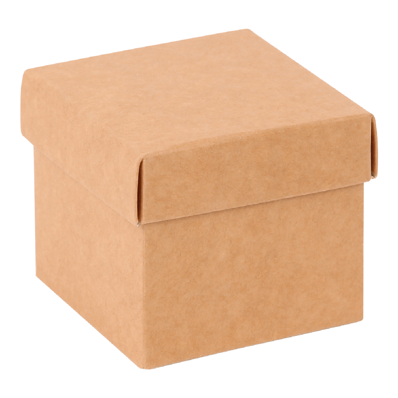 Kubusdoosje Met deksel 125gr 65x65x60mm Kraft 1