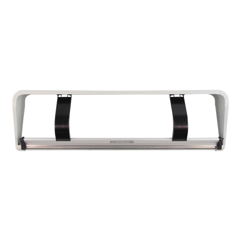 Papierafroller 50cm Grijsraam hangend compleet met kartelmes voor folie 1