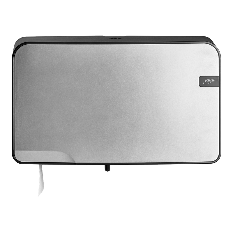 Toiletpapier dispenser Mini duo jumbo Quartz Silver 1
