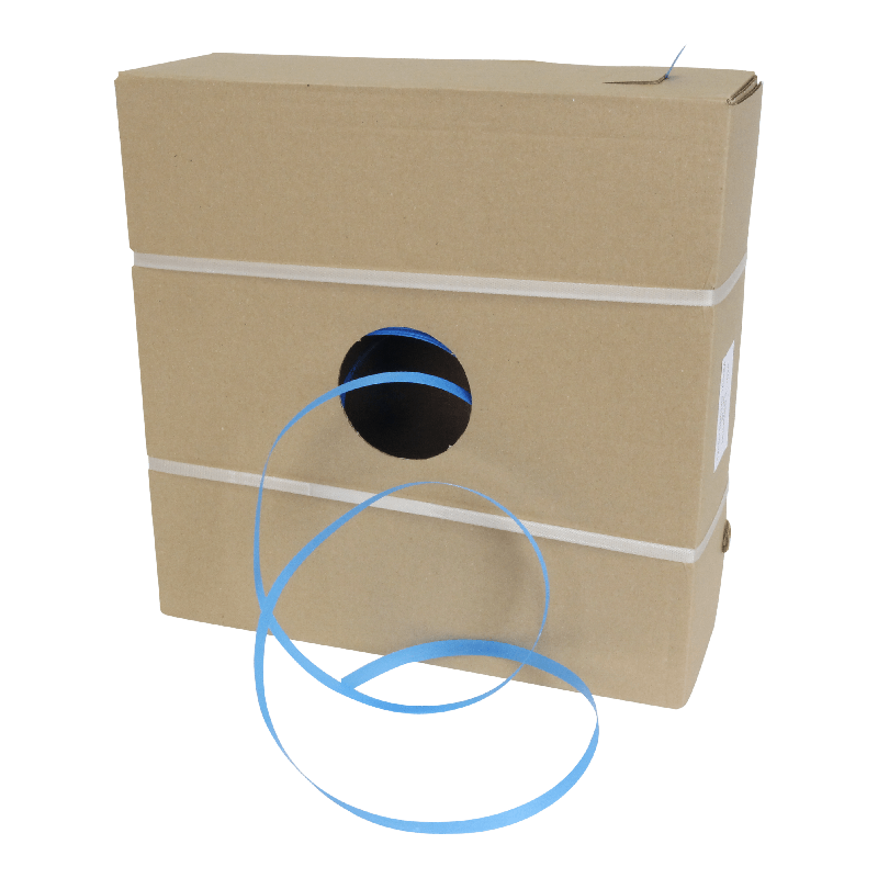 Omsnoeringsband PP 12mm 1000m Dispenserdoos Blauw 1