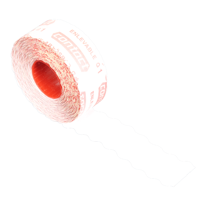 Prijsetiket 26x12mm Wit Afneembaar 1500 per rol 1