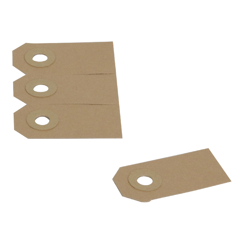 Hanglabel 2,5x5cm Chamois bruin 1