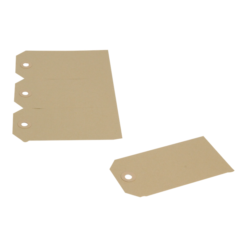 Hanglabel 6x12cm Chamois bruin 1