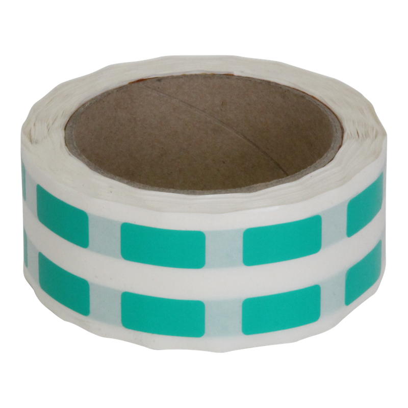 Etiket Rechthoekig 12x25mm Groen 1