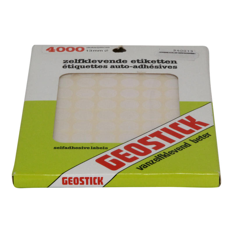 Etiket Rond 13mm Wit 1