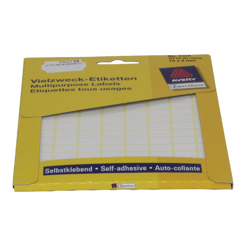 Etiket 13x8mm Wit 1