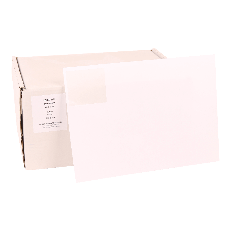 Etiketvel A4 Papier 72x63,5mm Wit 1